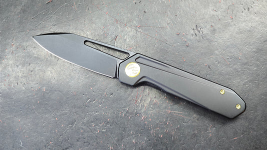 Kubey Royal Frame Lock Black Titanium Handle M390 (NEW)