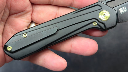 Kubey Royal Frame Lock Black Titanium Handle M390 (NEW)