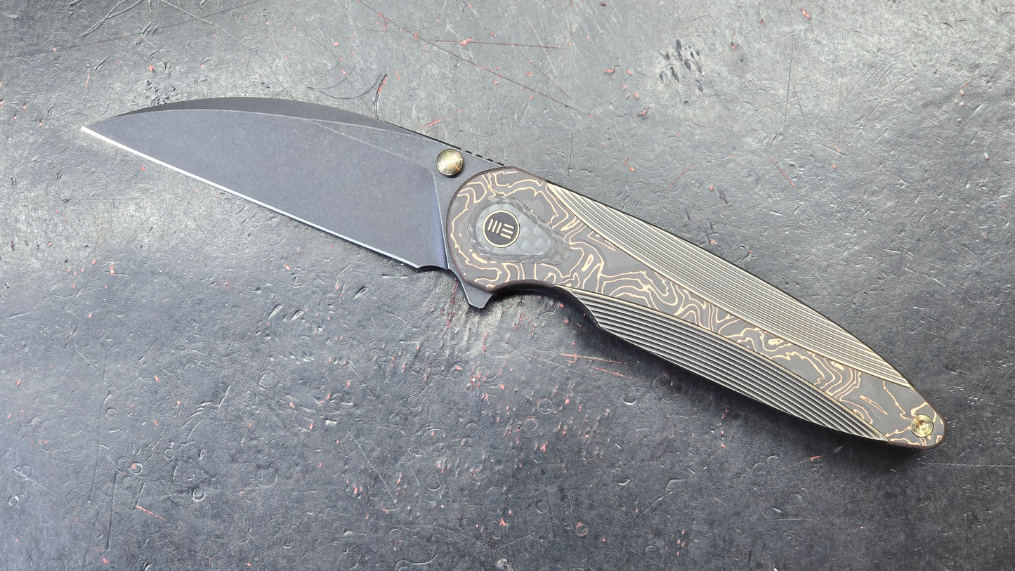 WE Zenthra Bronze/Black Titanium/Copper Foil Carbon Fiber Handle M390 (NEW)