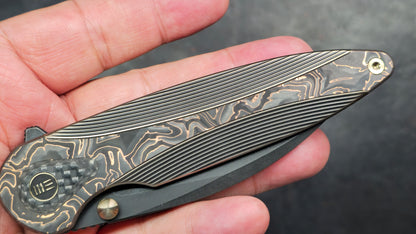 WE Zenthra Bronze/Black Titanium/Copper Foil Carbon Fiber Handle M390 (NEW)