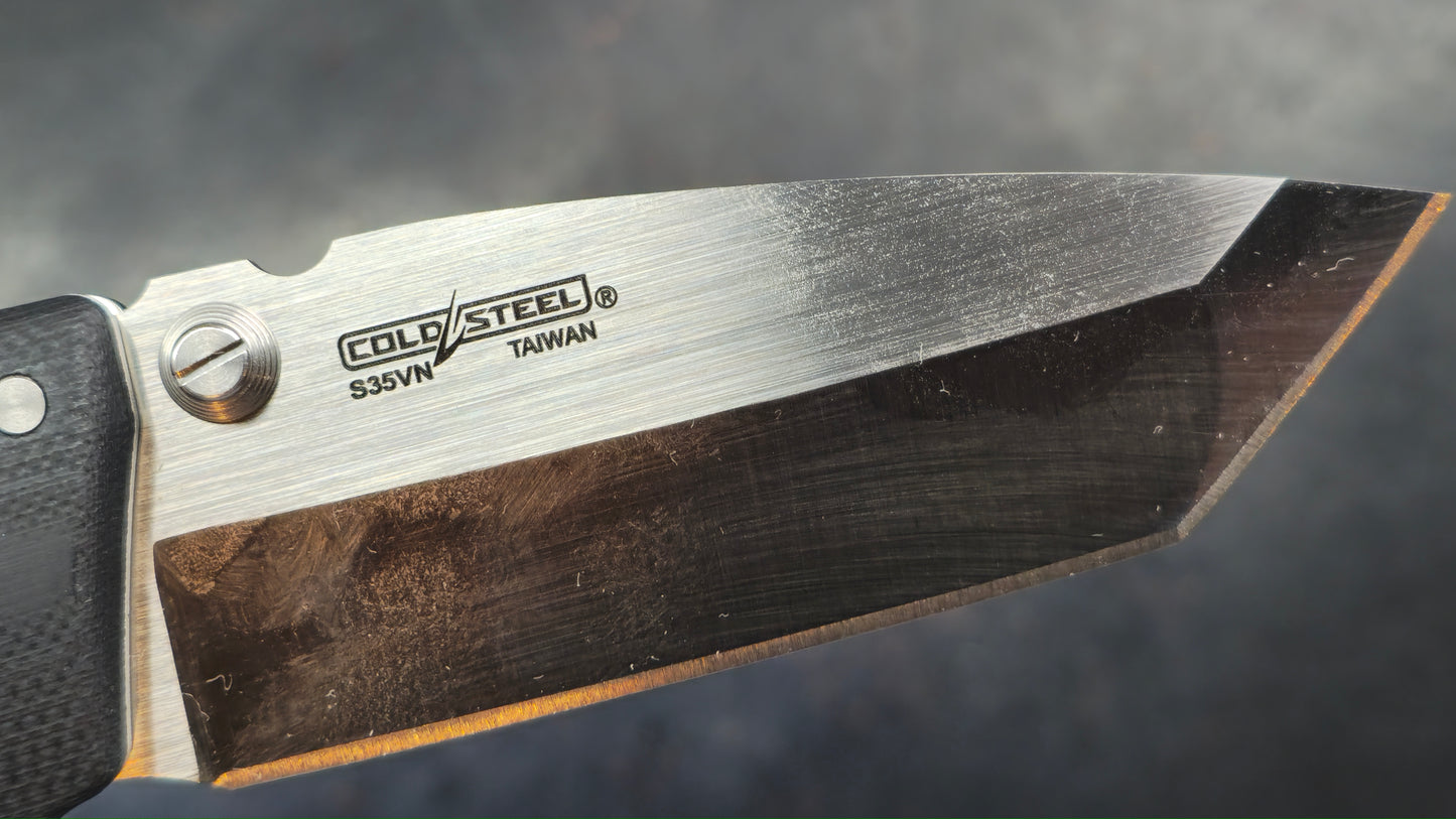 Cold Steel AD-10 Folder Knife Black G10 Handle TANTO S35VN (NEW)