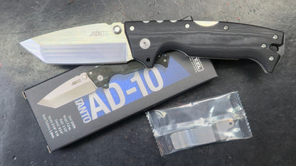 Cold Steel AD-10 Folder Knife Black G10 Handle TANTO S35VN (NEW)