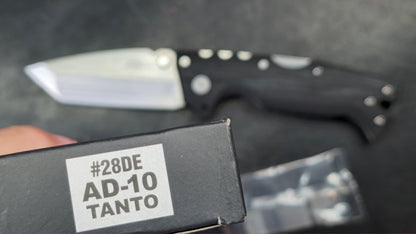 Cold Steel AD-10 Folder Knife Black G10 Handle TANTO S35VN (NEW)