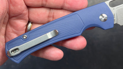 Artisan Cutlery Revel Folding Knife Blue FRN Handle S90V (NEW)