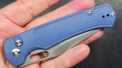 Artisan Cutlery Revel Folding Knife Blue FRN Handle S90V (NEW)