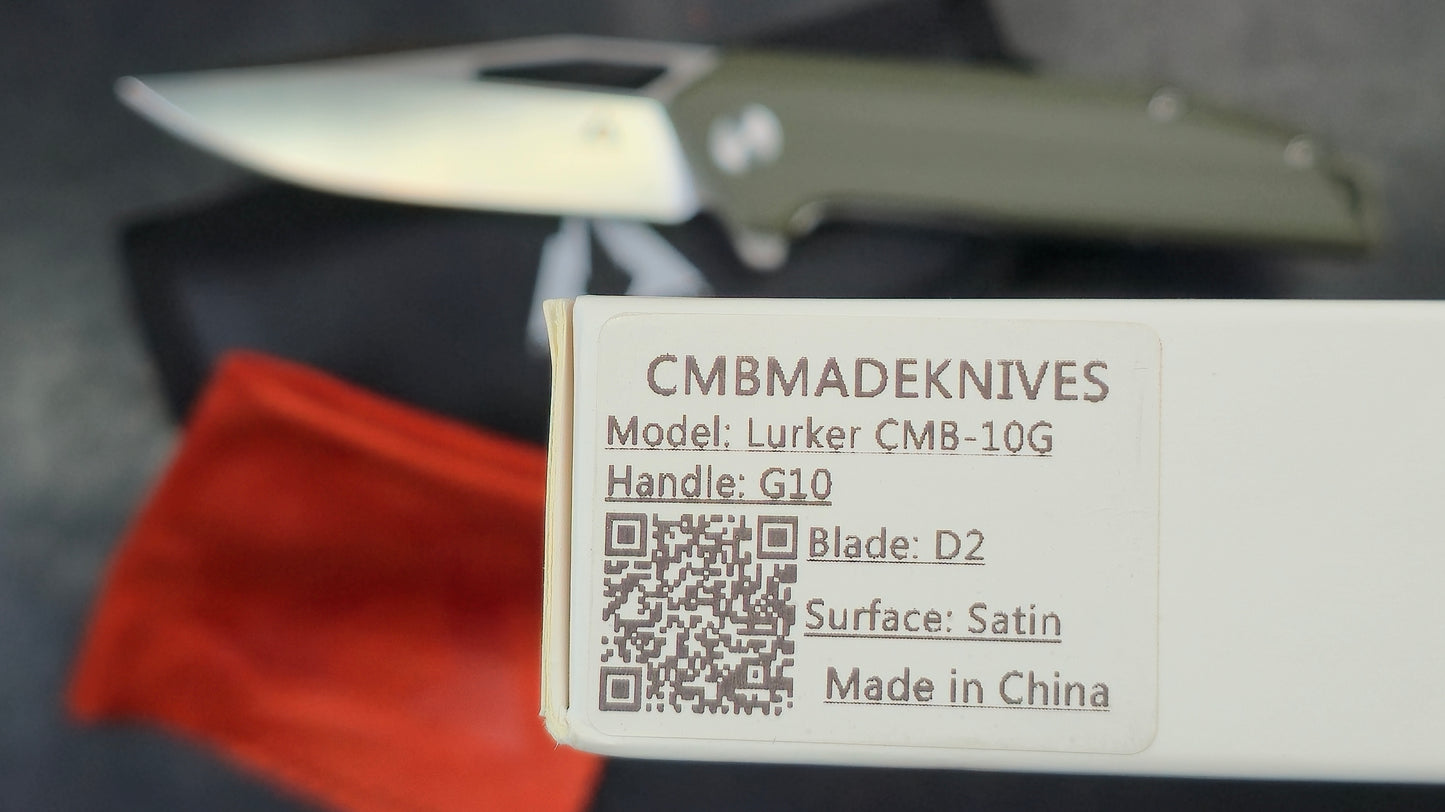 CMB Lurker Folding Knife G10 Handle D2 (NEW)