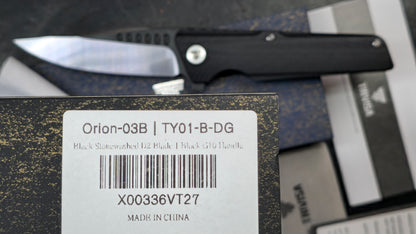 Trivisa Orion-03G Folding Knife G10 Handle D2 (NEW)