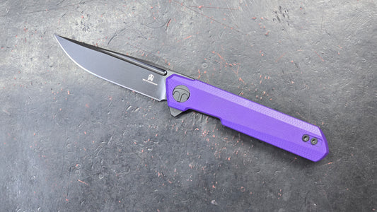 Bestechman Mini Dundee Linerlock Purple G10 D2 (NEW)