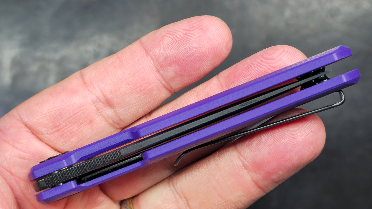 Bestechman Mini Dundee Linerlock Purple G10 D2 (NEW)