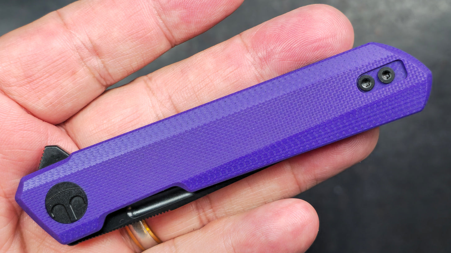Bestechman Mini Dundee Linerlock Purple G10 D2 (NEW)