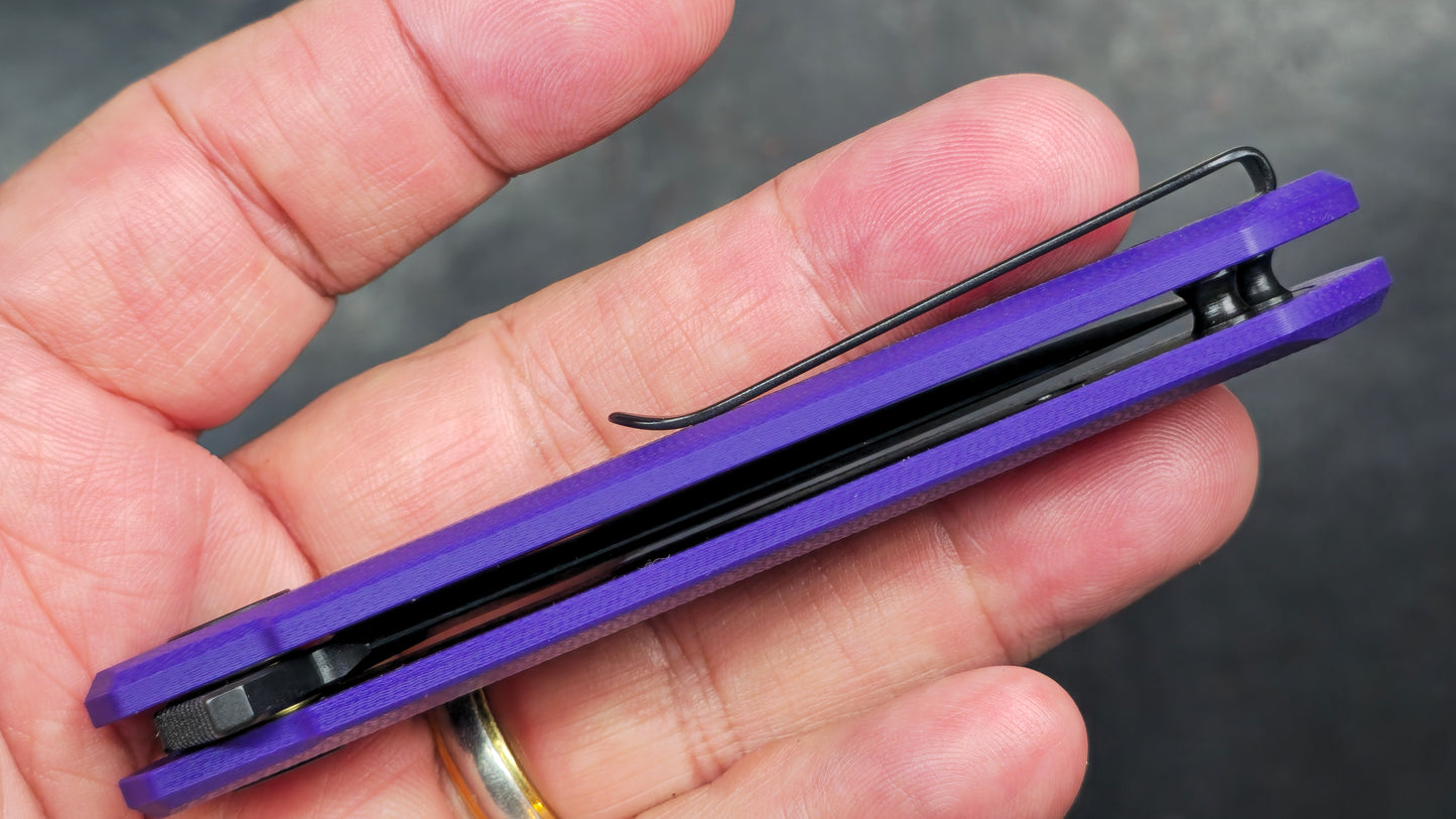 Bestechman Mini Dundee Linerlock Purple G10 D2 (NEW)