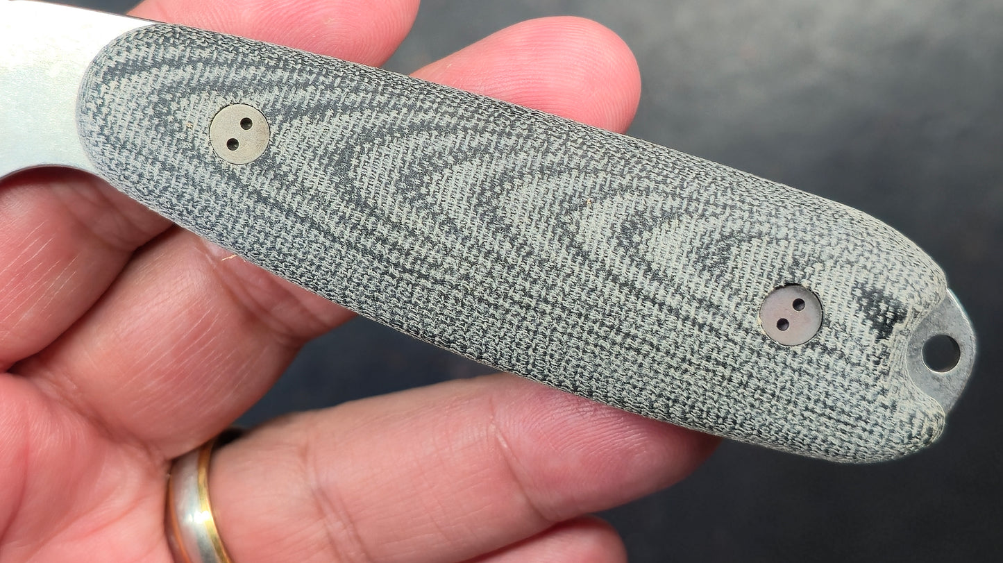 Bradford Knives Guardian 3.5 Black Micarta Sabre Grind Stonewashed Bohler N690 (NEW)