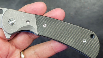 Rattle Snake F-10 Titanium Micarta S35VN (NEW)