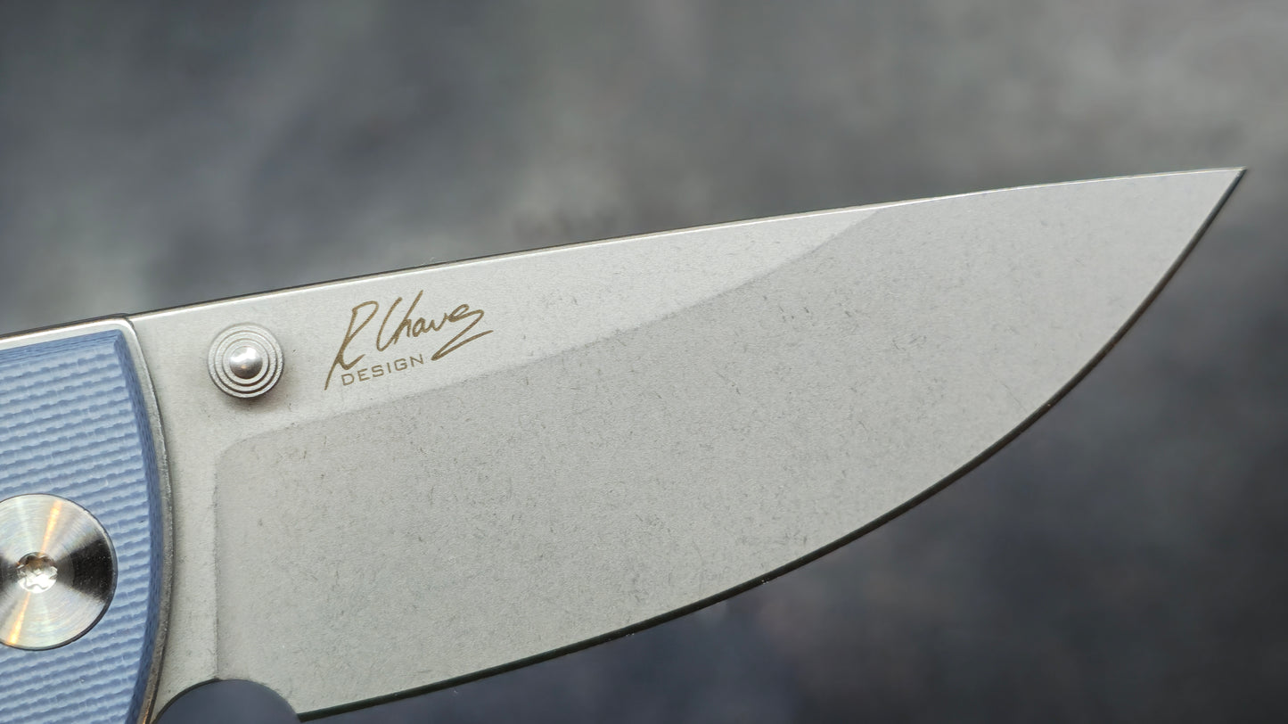 Eikonic RCK9 Folding Knife Steel Blue G10 Handle D2 (NEW)