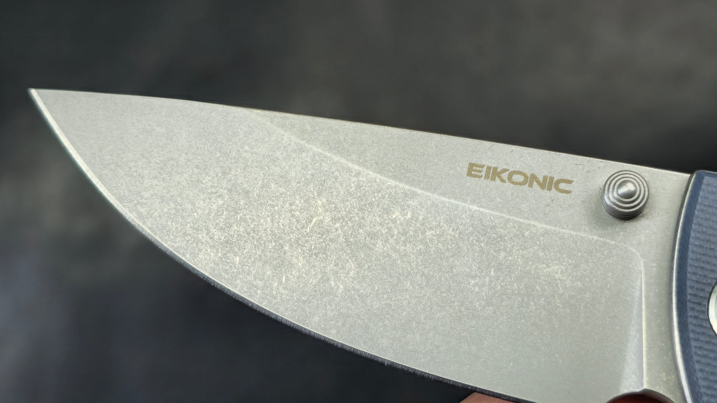 Eikonic RCK9 Folding Knife Steel Blue G10 Handle D2 (NEW)