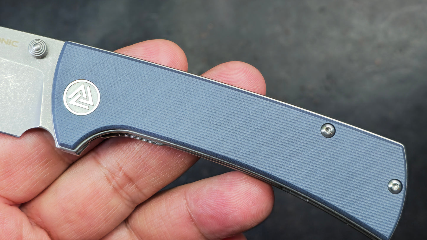 Eikonic RCK9 Folding Knife Steel Blue G10 Handle D2 (NEW)