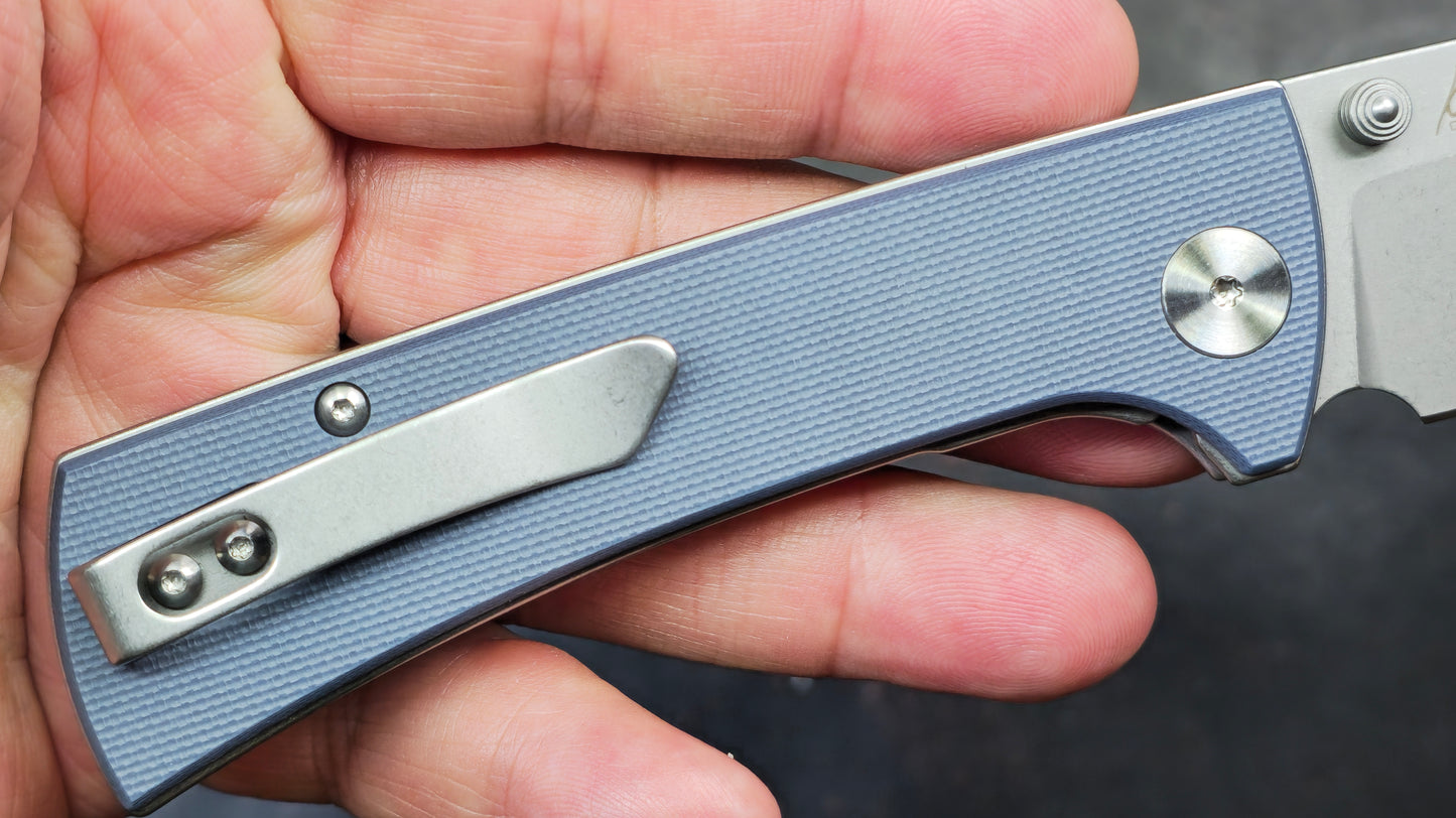 Eikonic RCK9 Folding Knife Steel Blue G10 Handle D2 (NEW)