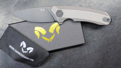 Damned Designs Invictus Liner Lock Knife SW Titanium 3.25" SW S35VN (NEW)
