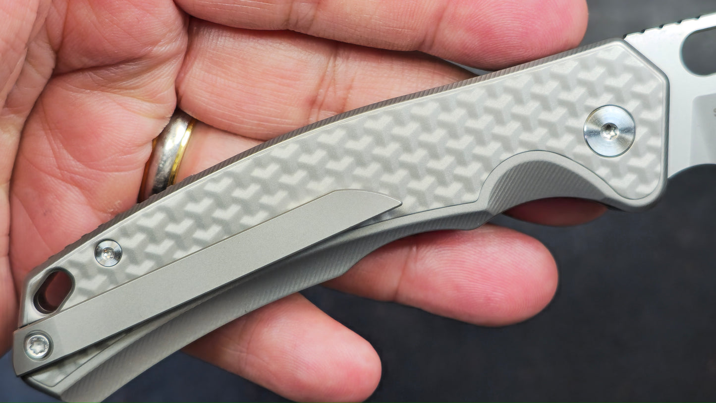 Sixleaf SL-78 Titanium Handle 14C28N Blade (NEW)