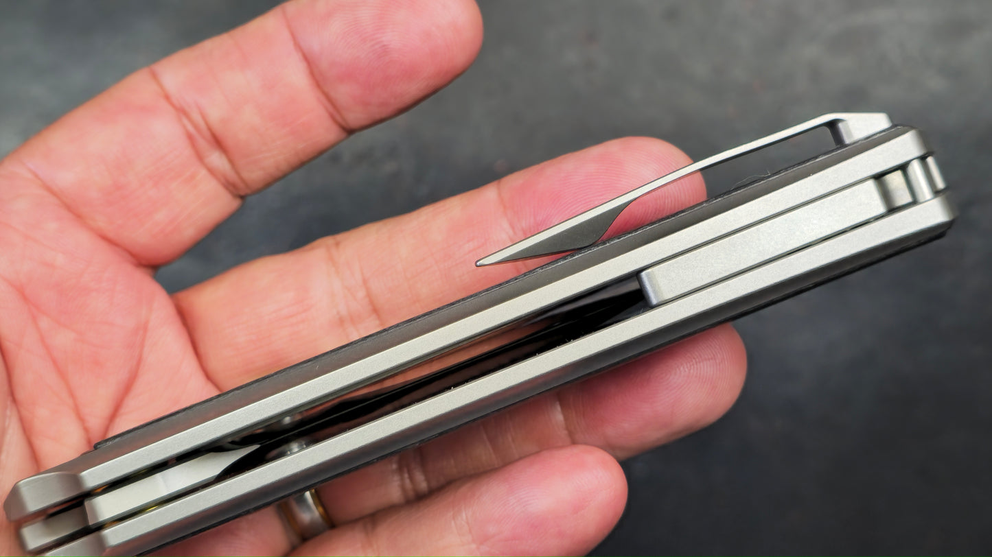 Sixleaf SL-79 Titanium Carbon Fiber 10CR15MOV (NEW)