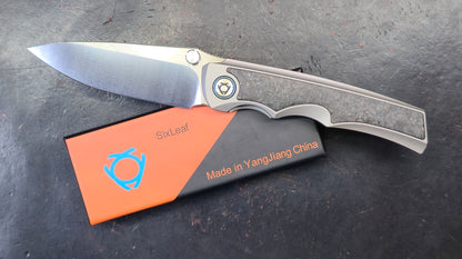 Sixleaf SL-79 Titanium Carbon Fiber 10CR15MOV (NEW)