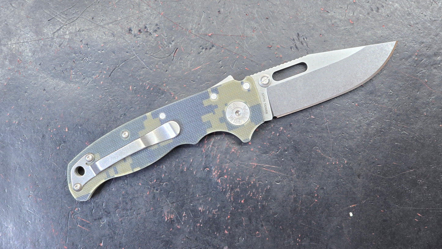 Demko AD20.5 Digi G10 Handle Shark Lock Clip Point S35VN (NEW)