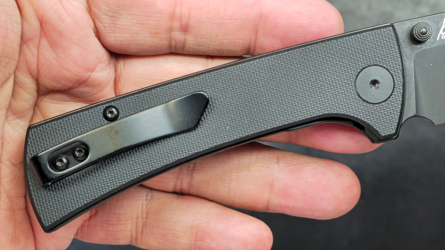 Eikonic RCK9 Folding Knife Black G10 Handle D2 (NEW)