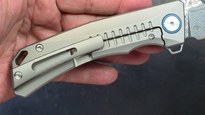 Sixleaf SL-31 Titanium / Carbon Fiber Insert RWL34+PMC27 Dimascus (NEW)