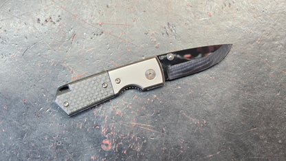Frost Cutlery Jim Frost Signature Aluminum / Carbon Fiber Zr02 Ceramic/Zirconia Steel Blade (USED)