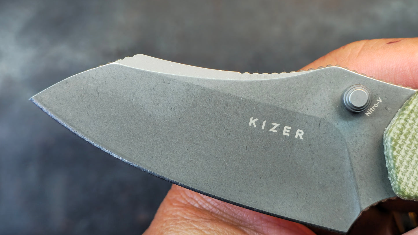 Kizer Bulldog Micarta Handle Nitro-V (NEW)