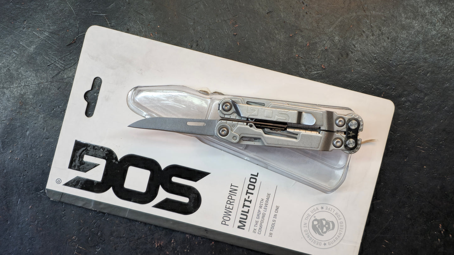 SOG PowerPint MultiTool 18-in-1 Tool Bead Blast Finish (NEW)