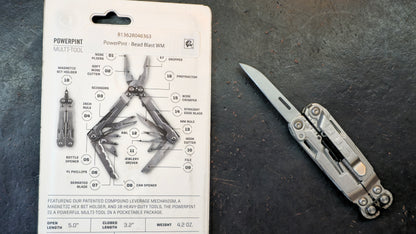 SOG PowerPint MultiTool 18-in-1 Tool Bead Blast Finish (NEW)