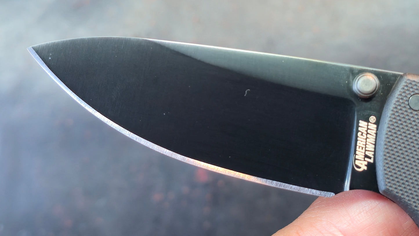 Cold Steel American Lawman 3.5" Drop Point CPM S35VN DLC Coat Blade G-10 Black (NEW)