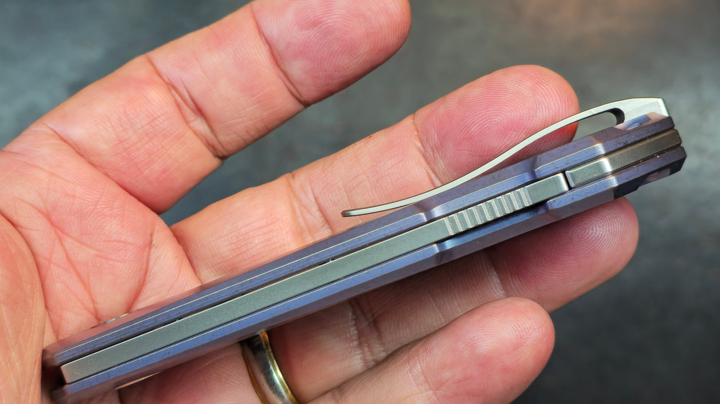 Real Steel Luna Maius Purple Titanium Handle N690 (NEW)