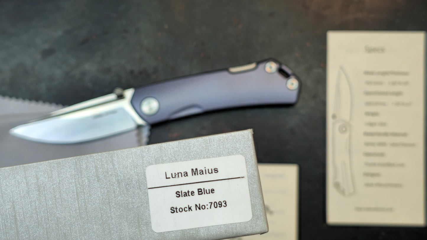 Real Steel Luna Maius Purple Titanium Handle N690 (NEW)