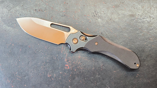 Kansept Quasar Black G10 Handle Dark Rose Gold 154CM (NEW)