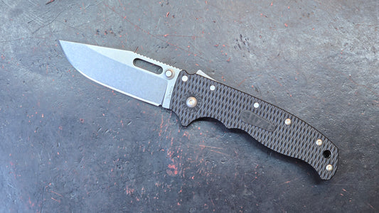 Demko AD20.5 Folding Knife Black Grivory Handle AUS10A (NEW)