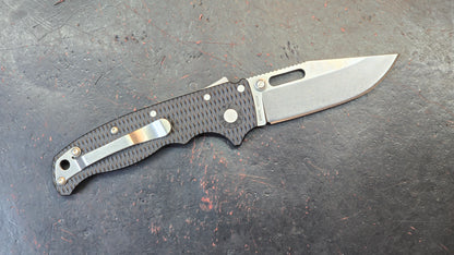 Demko AD20.5 Folding Knife Black Grivory Handle AUS10A (NEW)