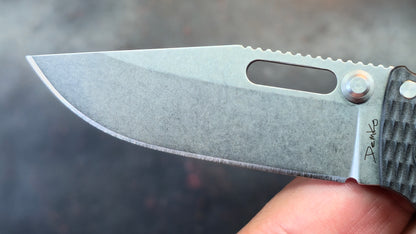 Demko AD20.5 Folding Knife Black Grivory Handle AUS10A (NEW)