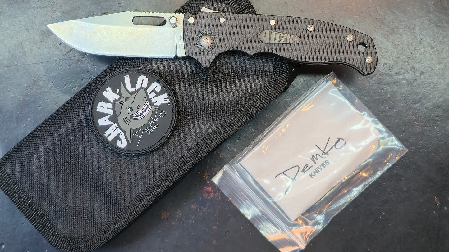 Demko AD20.5 Folding Knife Black Grivory Handle AUS10A (NEW)