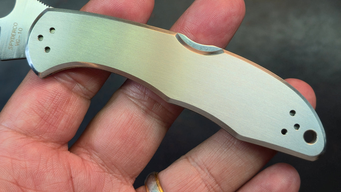 Spyderco Delica Plain Edge VG10 Satin Steel (NEW)