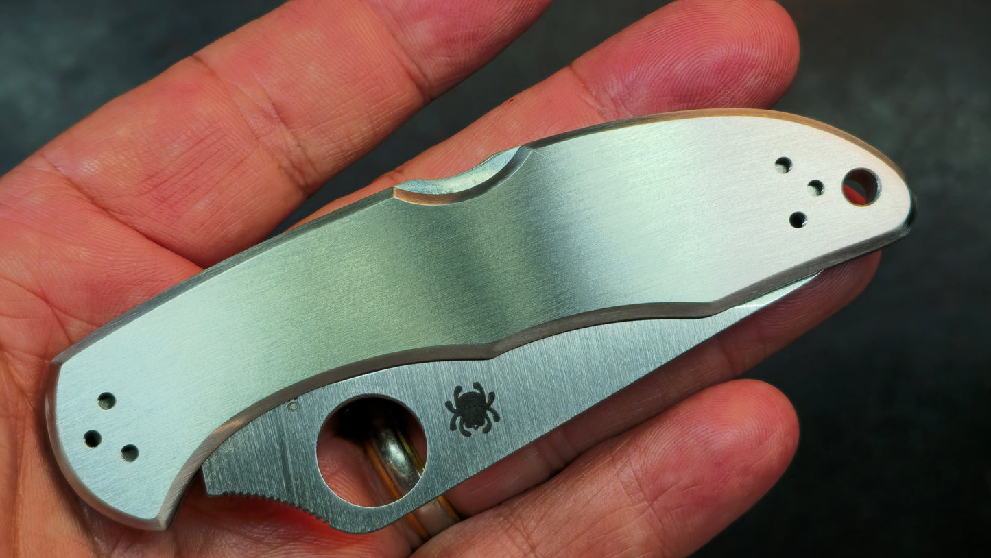 Spyderco Delica Plain Edge VG10 Satin Steel (NEW)