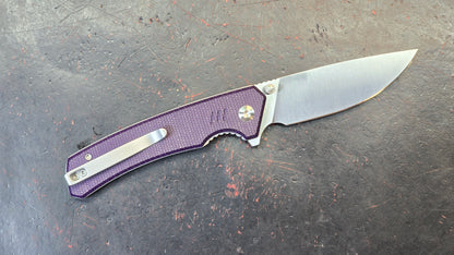 Civivi Merit Purple Canvas Micarta Handle 14C28N (NEW)