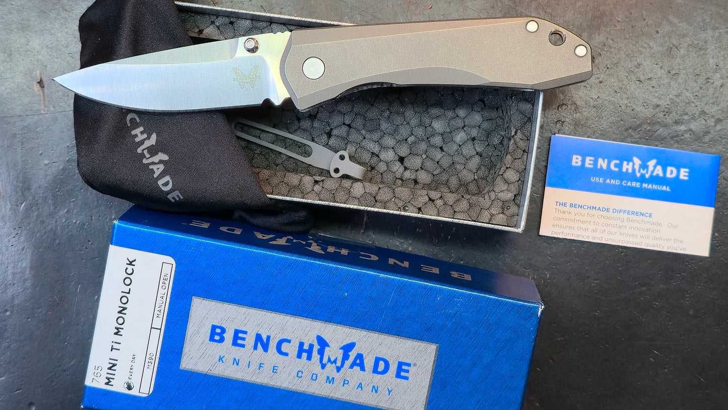 Benchmade 765 Mini Ti Monolock M390 (USED)