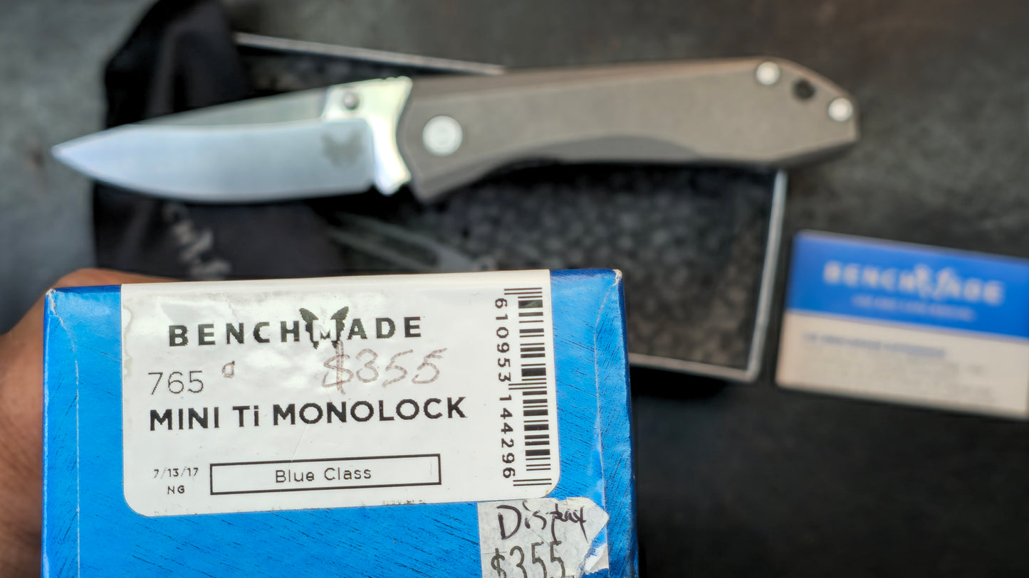 Benchmade 765 Mini Ti Monolock M390 (USED)