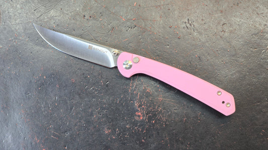 Sencut Skelfin Powder Pink G10 Handle 9Cr18MoV (NEW)