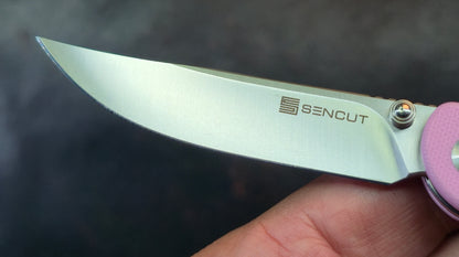 Sencut Skelfin Powder Pink G10 Handle 9Cr18MoV (NEW)