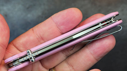 Sencut Skelfin Powder Pink G10 Handle 9Cr18MoV (NEW)