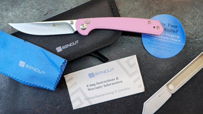 Sencut Skelfin Powder Pink G10 Handle 9Cr18MoV (NEW)