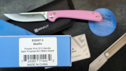 Sencut Skelfin Powder Pink G10 Handle 9Cr18MoV (NEW)